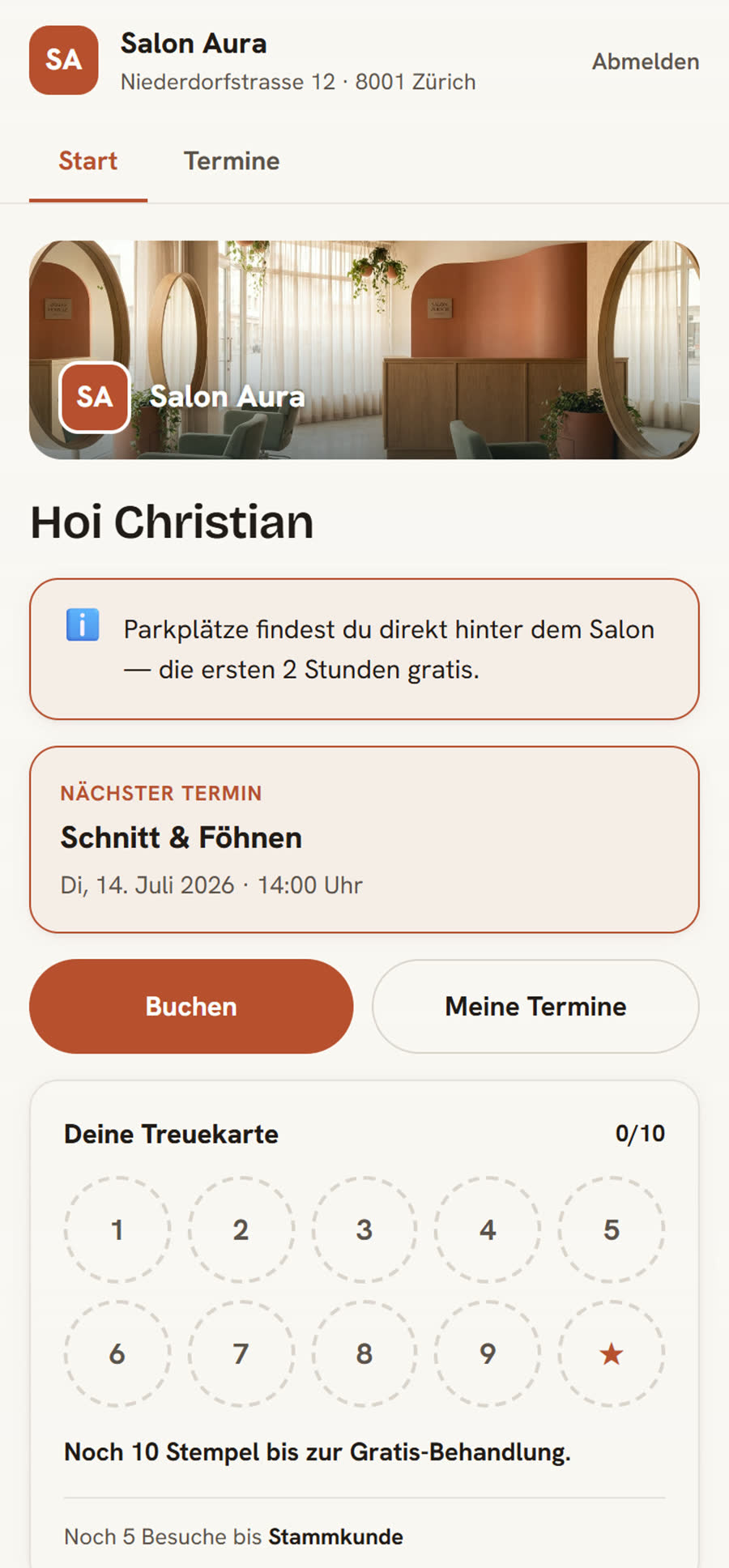 bookloya Kundenportal